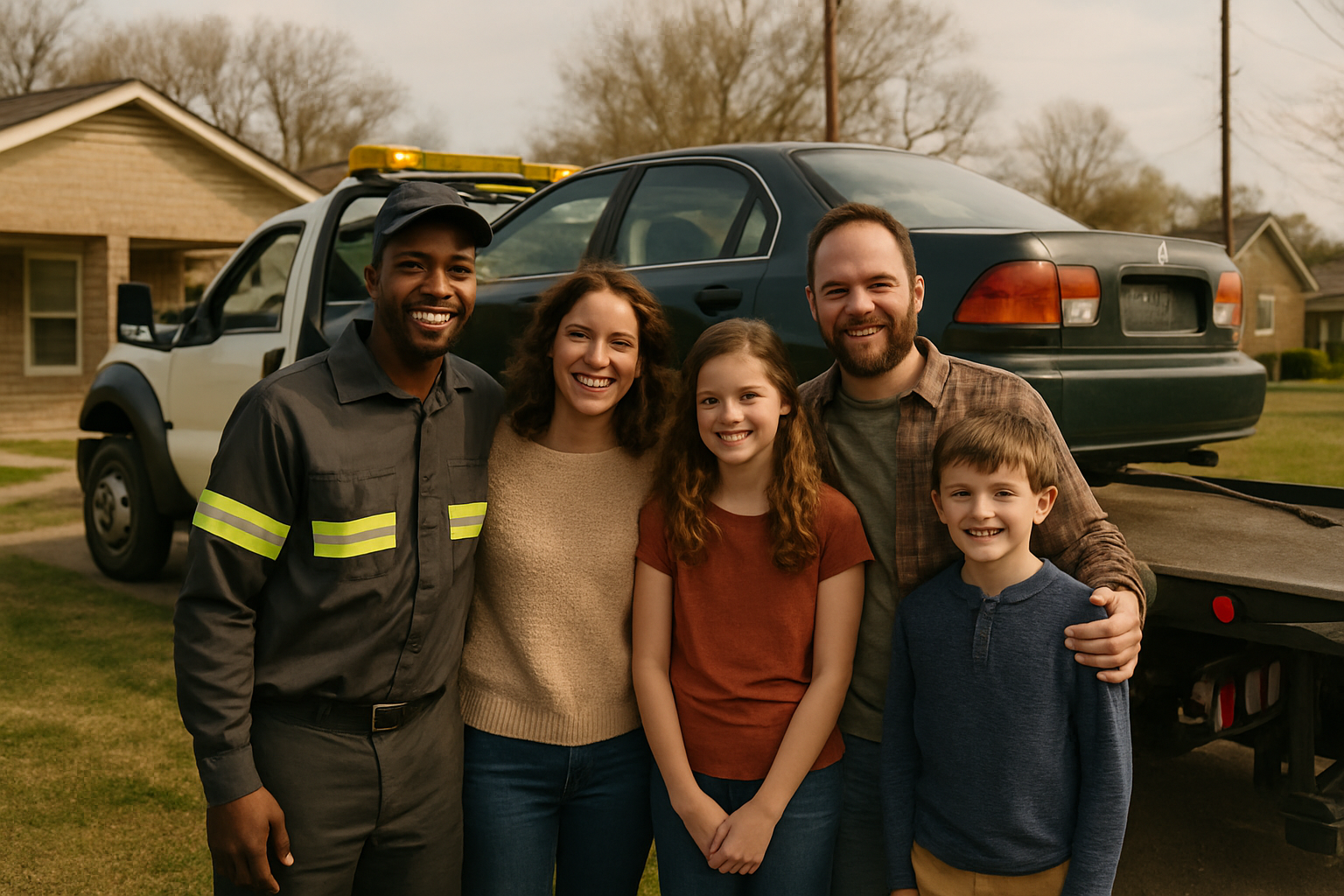 Vehicle donation moment in Tennessee